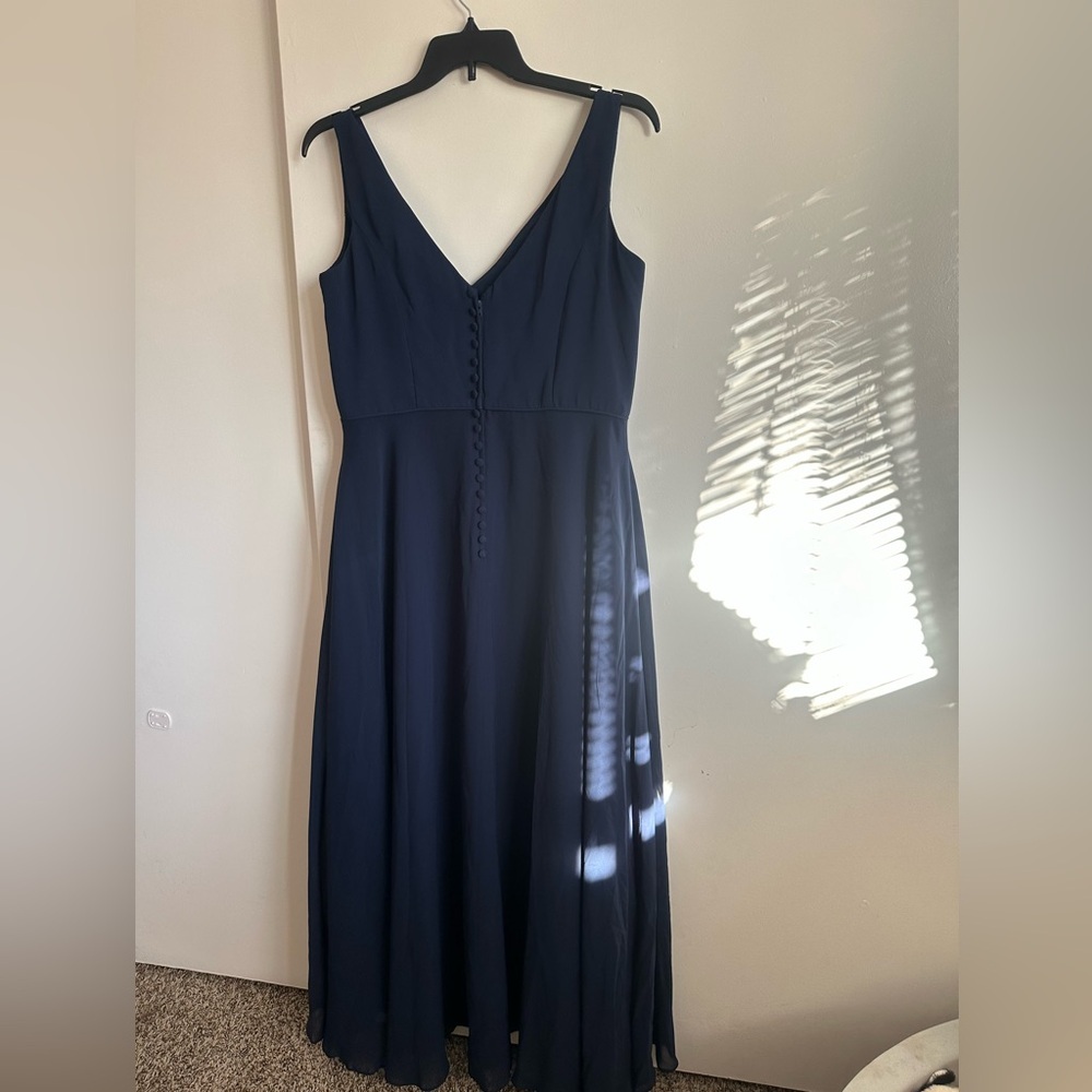 Alfred Angelo Deep Blue Maxi Dress - Picture 7 of 13